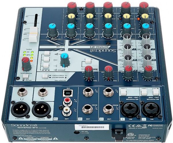 Пульт Soundcraft Микшерный NOTEPAD-8FX 5085984EU 