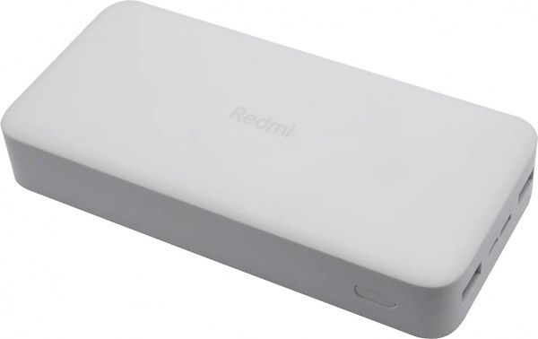 Внешний аккумулятор (Powerbank) Xiaomi Redmi 20000mAh (in 2.1A Micro-USB,Type-C/ out 2*2. 20 mAh white (694060) 
