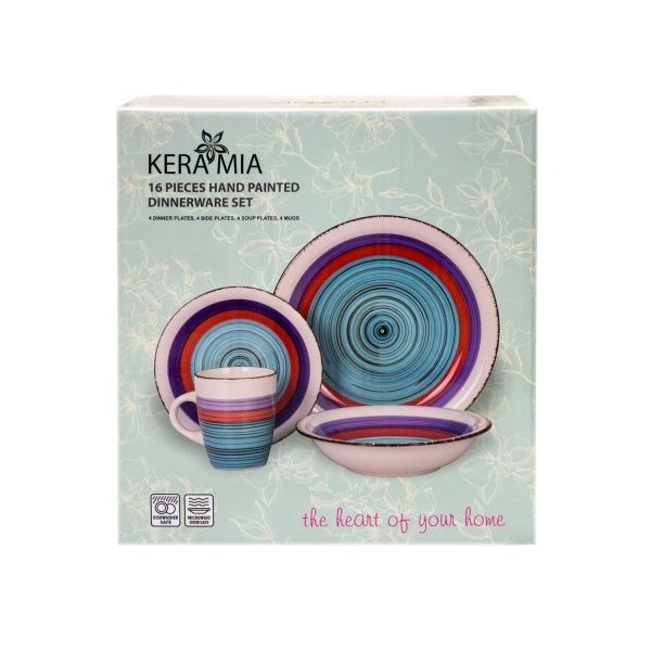 Сервиз столовый 16 предметов Colorful 24-237-097 Keramia