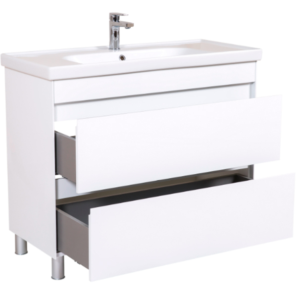 Тумба напольная Aqua Rodos Валенсия 100 с умывальником Frame