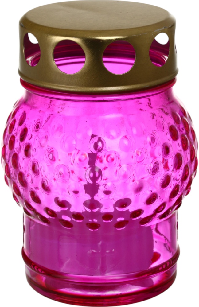 Лампада скляна кольорова в асортименті 10х8 см