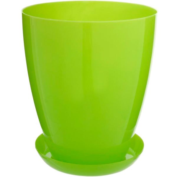 Горшок цветочный Омела 15 см зеленый