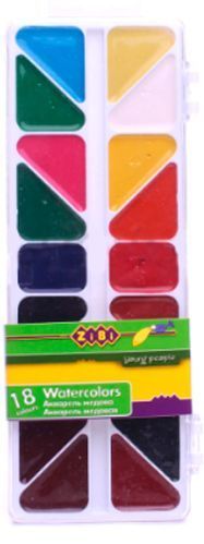 Фарби акварельні медові 18 шт. ZiBi