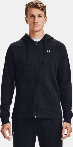 Джемпер Under Armour UA Rival Fleece FZ Hoodie 1357111-001 р. L чорний