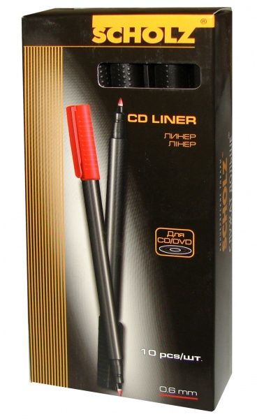 Маркер для CD-дисків SCHOLZ 0,6 мм червоний 