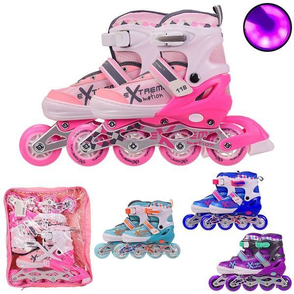 Роликові ковзани Extreme Motion R2052 р. 34-37 в асортименті