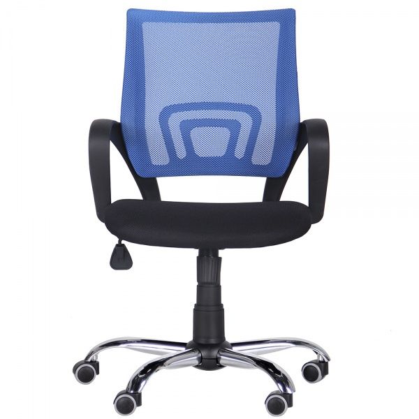 Кресло AMF Art Metal Furniture ВебХром Tilt спинка-сетка черный/синий 