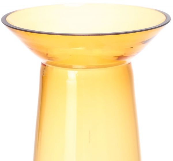 Ваза скляна амбер Сара d15,5 cм Wrzesniak Glassworks
