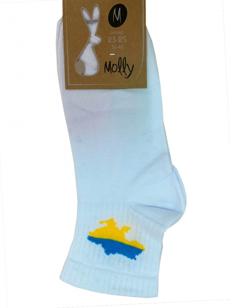 Носки женские Molly Украина р. 23 белый 