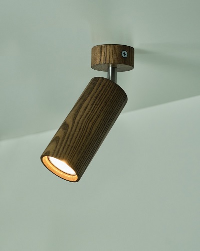 Светильник настенно-потолочный Iterna Alta spot 1xGU10 ясень темный LW086 