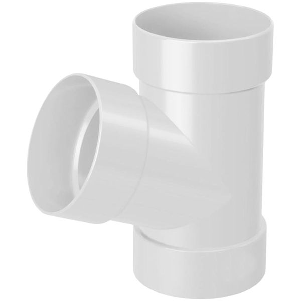 Тройник ПВХ RAINWAY 67° d75 мм белый 