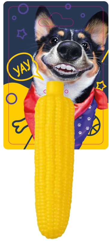 Игрушка для собак DGT-PETS Кукуруза-пищалка 16,5 см FG240419022N