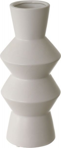 Ваза керамическая белая Benidorm 30х13х13 см