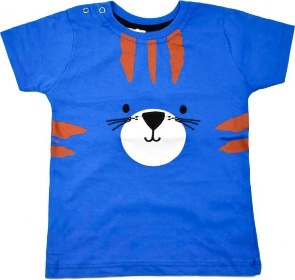 Футболка Macca Boy 9075 з котом р.98 синій 