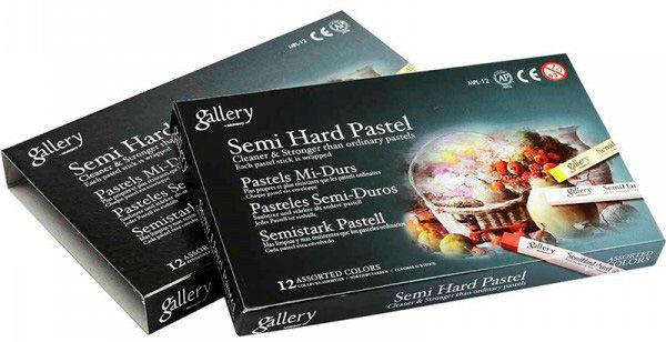 Пастель суха напівтверда Mungyo 94100686 12 кольорів