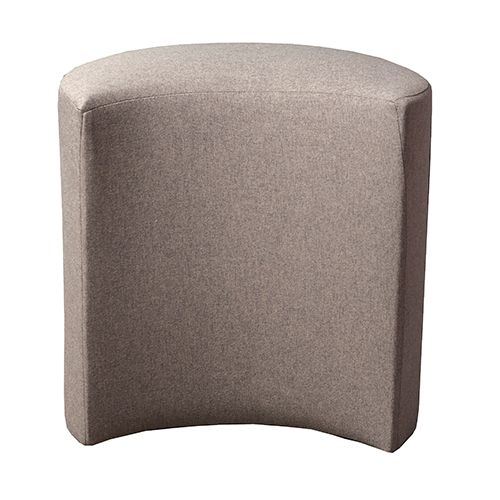 Пуф Марбет Полумесяц 400x400x240 мм Malaga №06 серый 