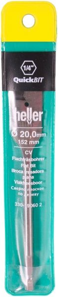 Сверло по дереву перовое Heller 20x152 мм 12 мм 19056