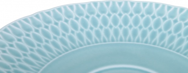 Блюдце Sofia 16 см фарфоровое ментоловое Cmielow