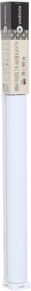 Ролета blackout Vivendi C111 біла 39x180 см