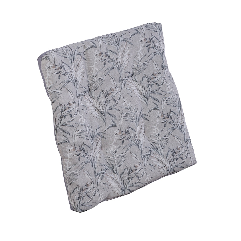 Подушка на крісло Ost-Fran 40х40x6 см лонета Chanel gris стьобана