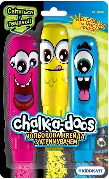 Набір крейди Scentos з власником 3 кольори 13693