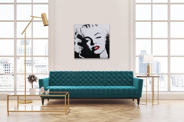 Репродукция Мерлин Монро 80x80 см 