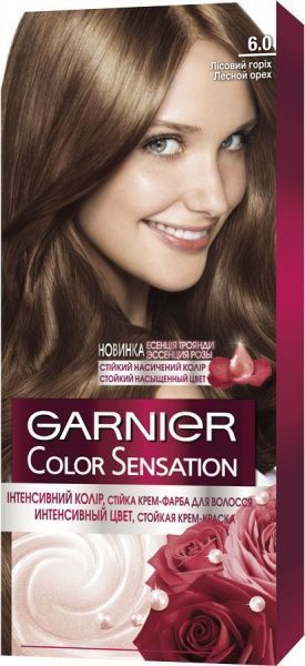 Крем-фарба для волосся Garnier Color Sensation №6.0 лісовий горіх 110 мл