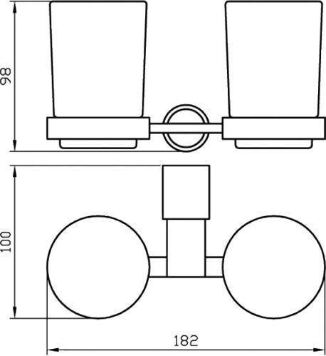 Стакан Aqua Rodos Matteo 8828
