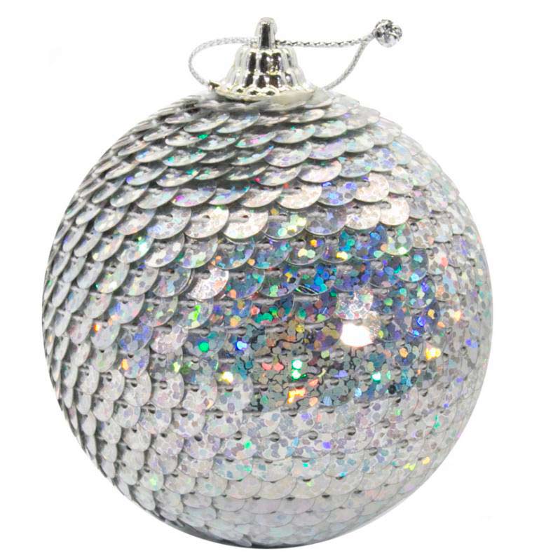 Шар пенопластовый 3722 60 мм серебряный