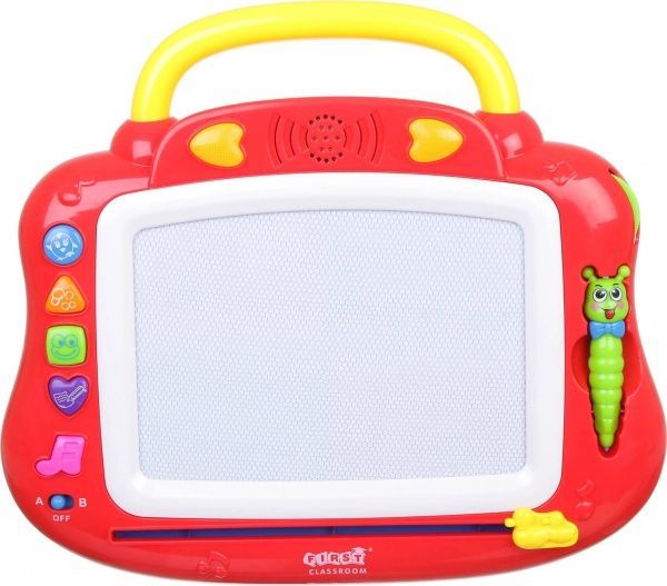 Доска магнитная First Classroom Funny музыкальная красная HM1802A/rd