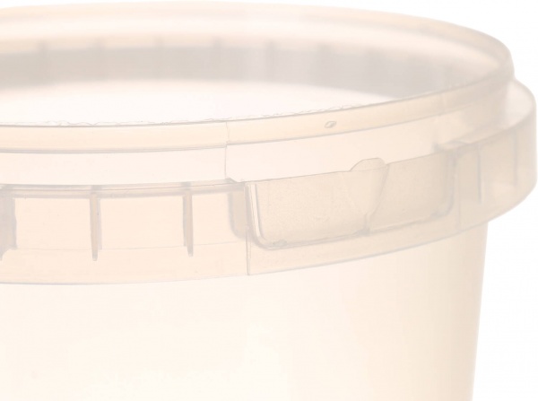 Відро Poliplast кругле з пластиковою ручкою (харчовий пластик) 1 л прозорий 