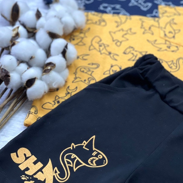 Костюм для хлопчиків Blanka Акули р.128 синій 12653 