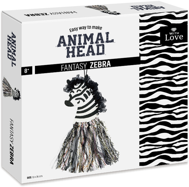 Набор для творчества Mebo Голова животного Зебра 628-02
