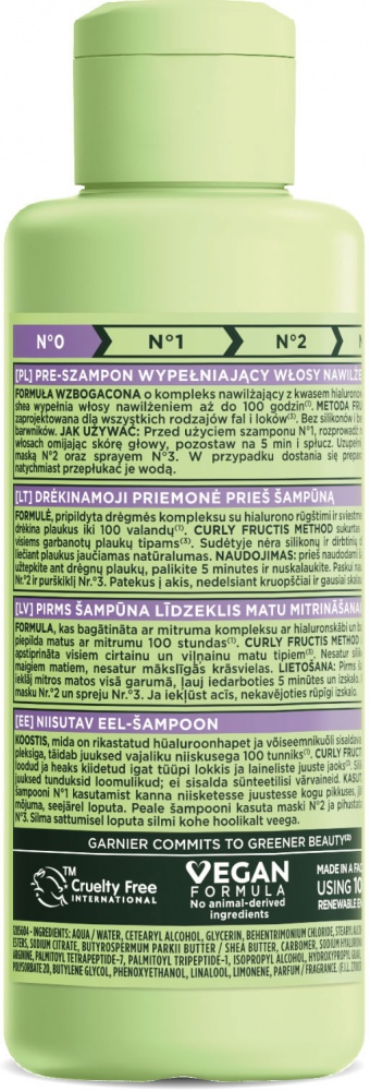 Пре-шампунь Garnier Fructis для зволоження хвилястого та кучерявого волосся Method for curls 200 мл
