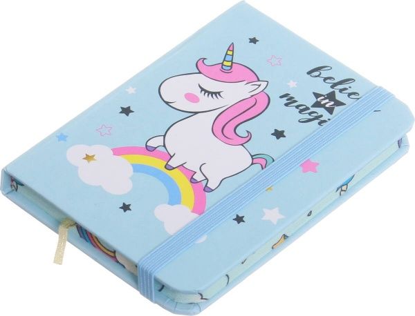 Книга для нотаток Unicorn on the rainbow А7 80 аркушів