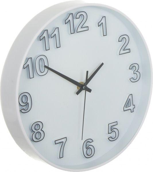 Часы настенные Элемент 25,4 см белые