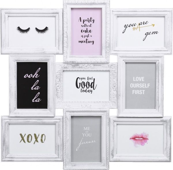 Колаж BB08-125005-1 9 фото 10x15 см білий 