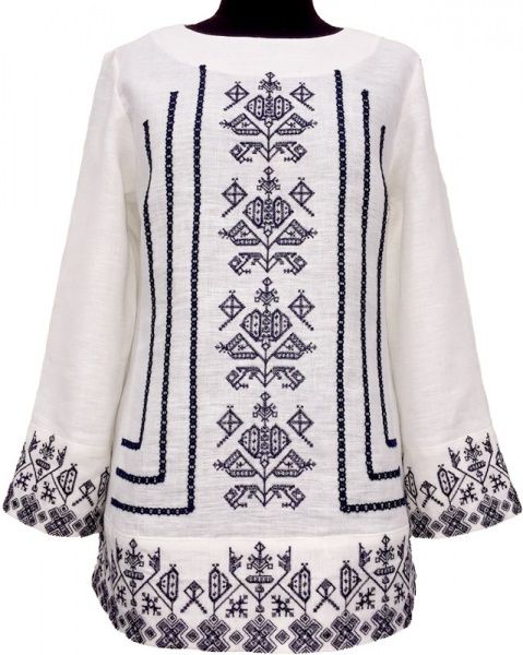 Блуза Галерея льна Стожары р. 44 белый 9988/44/101 