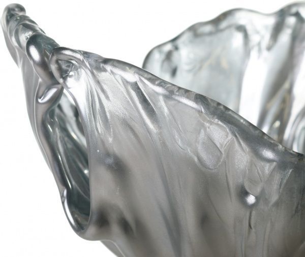 Фруктовница серебрянная стеклянная Palma 35х28х16 см Antonio Tammaro