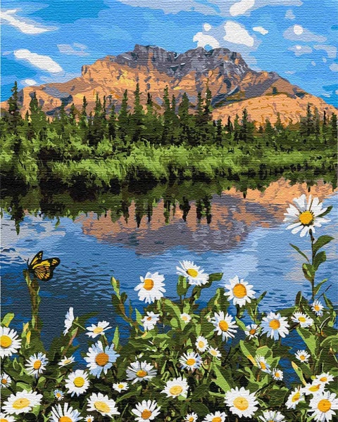 Картина по номерам Горный пейзаж Идейка 