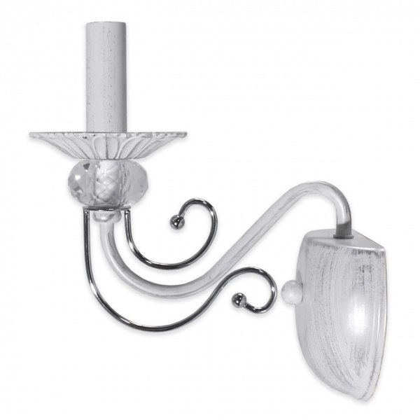 Бра Hopfen Main CR-WT 1x60 Вт E14 белый 