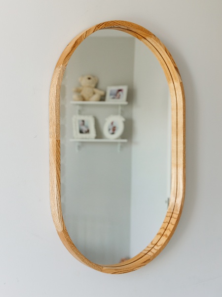 Зеркало настенное Luxury Wood Freedom Slim ясень темный 600x900 мм 