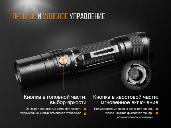 Ліхтарик Fenix ручний тактичний UC35 V20 CREE XP-L HI V3, 1000лм