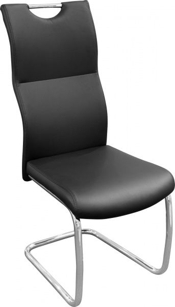 Стілець обідній Ванкувер хром/чорний