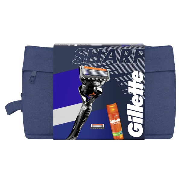 Набір подарунковий для чоловіків Gillette Бритва ProGlide + Змінна касета, 1 шт. + Гель для гоління