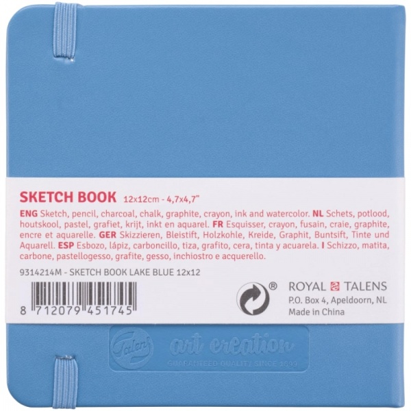 Блокнот для графики Rosa Talent Lake Blue 12x12 см 9314214M 