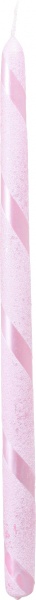 Свічка конусна металева рожева 40 см Pako-If