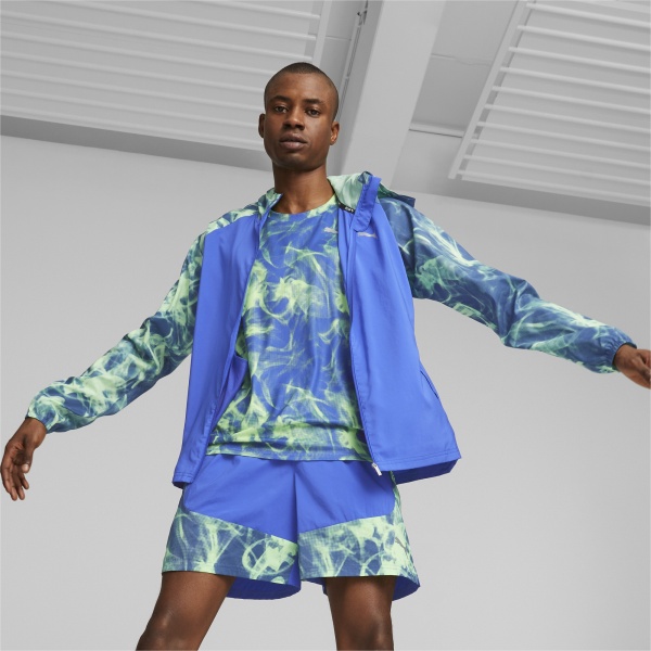 Ветровка Puma RUN FAVORITE AOP WOVEN JACKET 52338992 р.L голубой