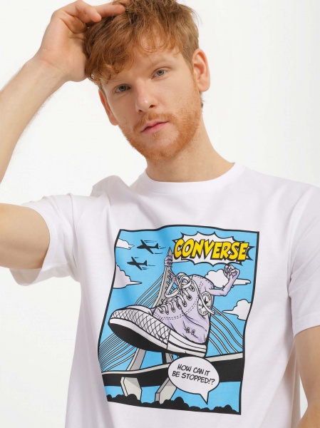 Футболка Converse SHOE HERO TEE 10025060-102 р.2XL білий