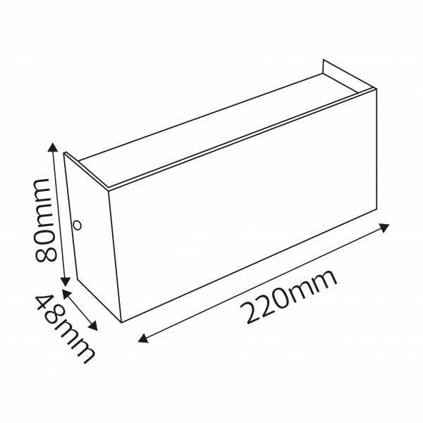 Светильник уличный настенный HOROZ ELECTRIC Proton S-8 1x8 Вт черный 076-055-0008-010 